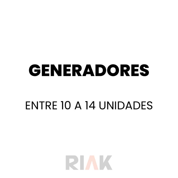 Entre 10 a 14 unidades