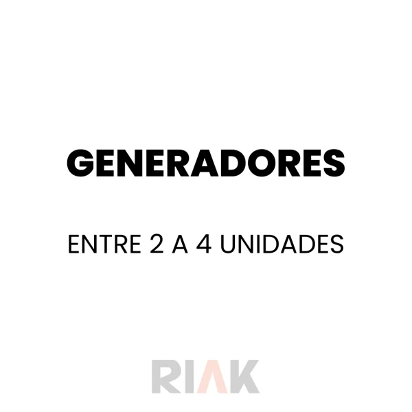 Entre 2 a 4 unidades
