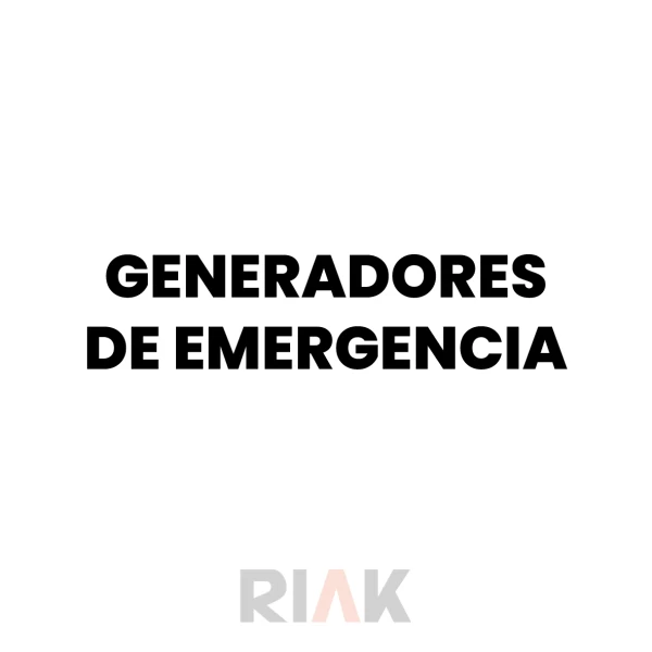 Generadores de emergencia